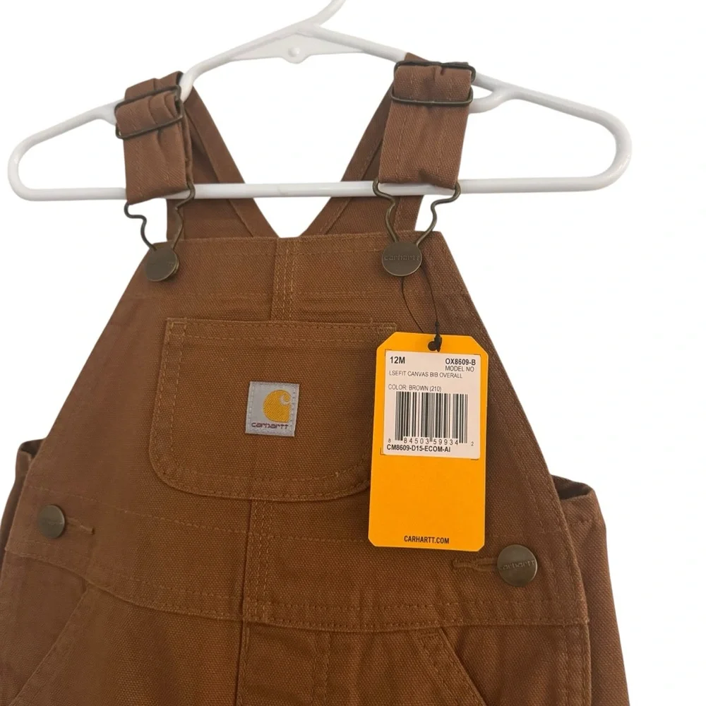 CARHARTT Brown Washed Bib Overalls